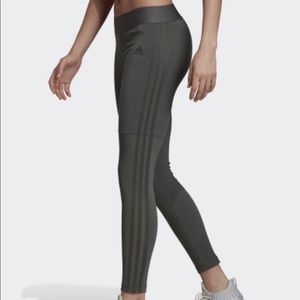 Nwt adidas mesh three stripe tights leggings xs